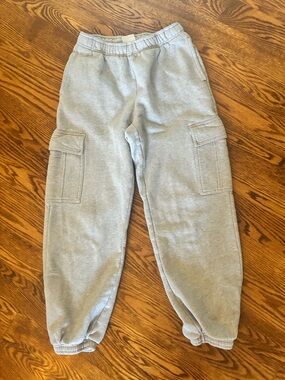 Aritzia Light Gray Cargo sweatpants